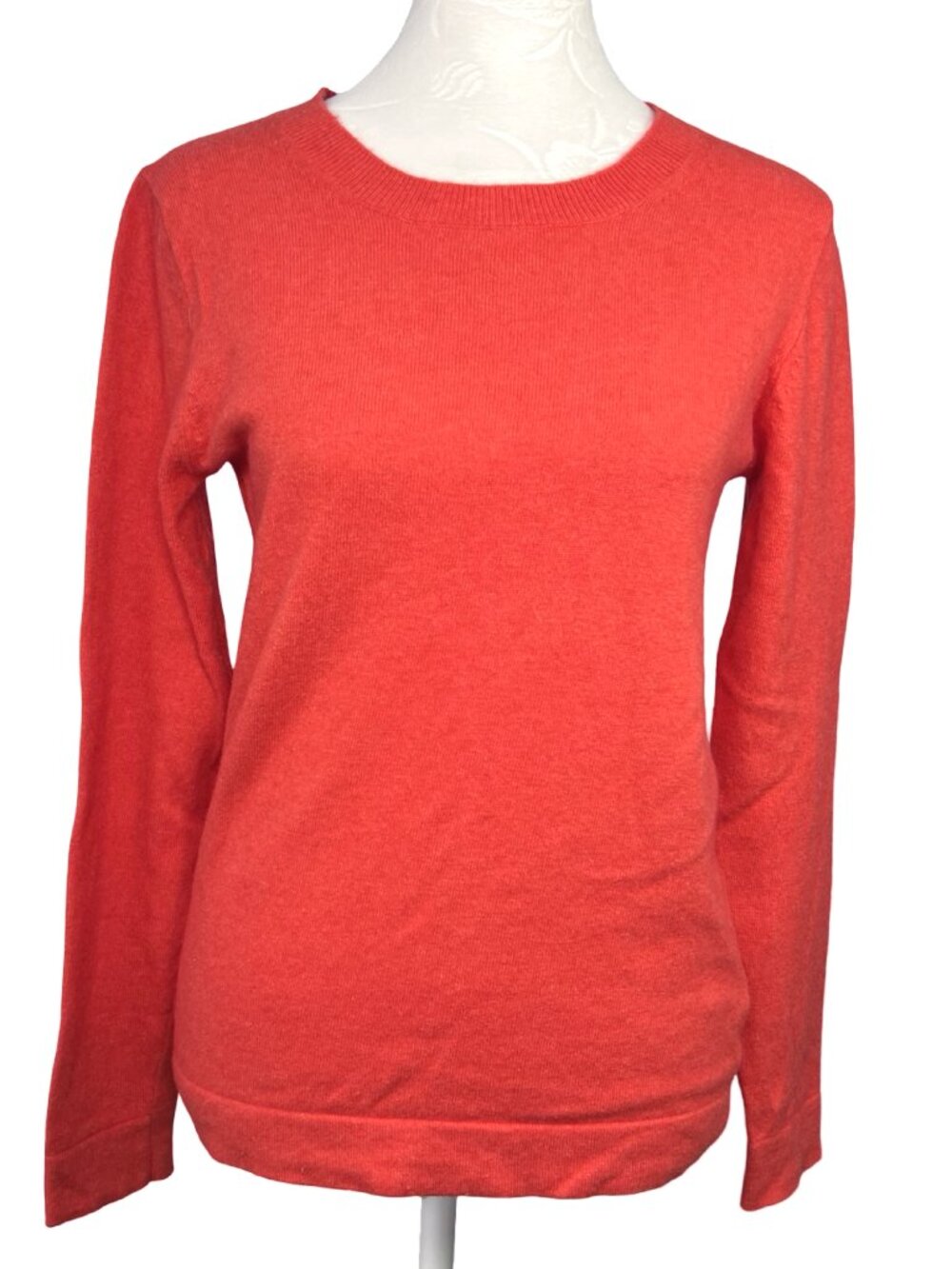 J.Crew Orange Wool Blend Sweater Crewneck Knit XS